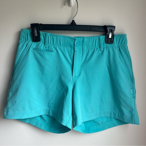 Under Armour Blue Athletic Shorts Lightweight Elastic Waist - Size 8 - Picture 1 of 12